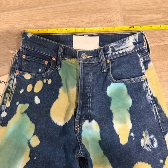 MOTHER SUPERIOR jeans Lava Lamp 24 The Trasher Flood style NEW high waisted - Picture 11 of 16